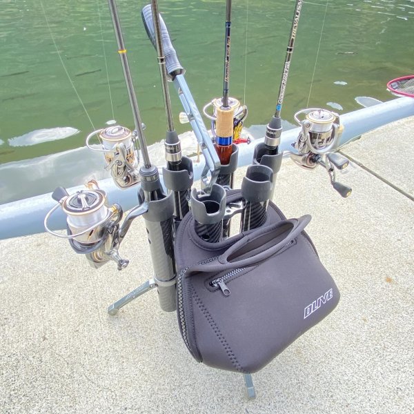 画像4: DLIVE ロッドスタンドバッグ　ブラック/ブラックネイビー(全2色) (4)