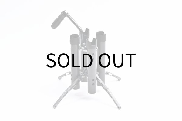 画像1: ロッドスタンド　FORCE “フォース” マットカーボン ホルダー4本仕様 (1)